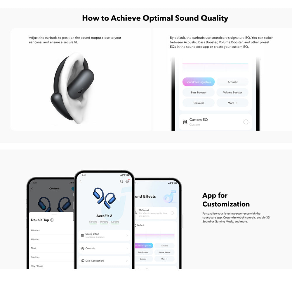 Handsfree Bluetooth Anker SoundCore AeroFit 2, TWS, Groen A3874G61
