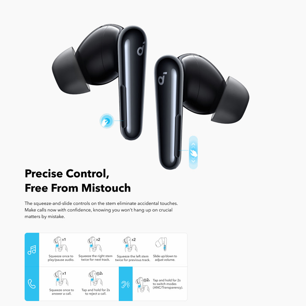 Handsfree Bluetooth Anker SoundCore Liberty 4 Pro NC, TWS, ANC, Zwart A3954GF1
