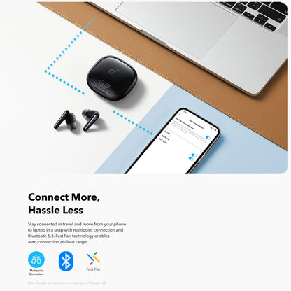 Handsfree Bluetooth Anker SoundCore Liberty 4 Pro NC, TWS, ANC, Zwart A3954GF1