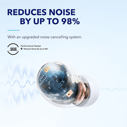 Handsfree Bluetooth Anker SoundCore Space A40, TWS, ANC, White A3936G21