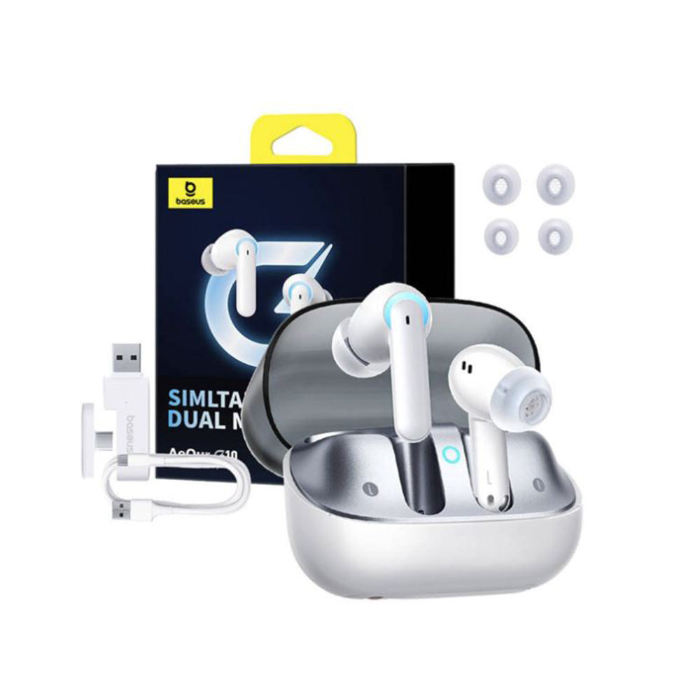 Handsfree Bluetooth Baseus AeQur G10, TWS, Wit A00055400221-00
