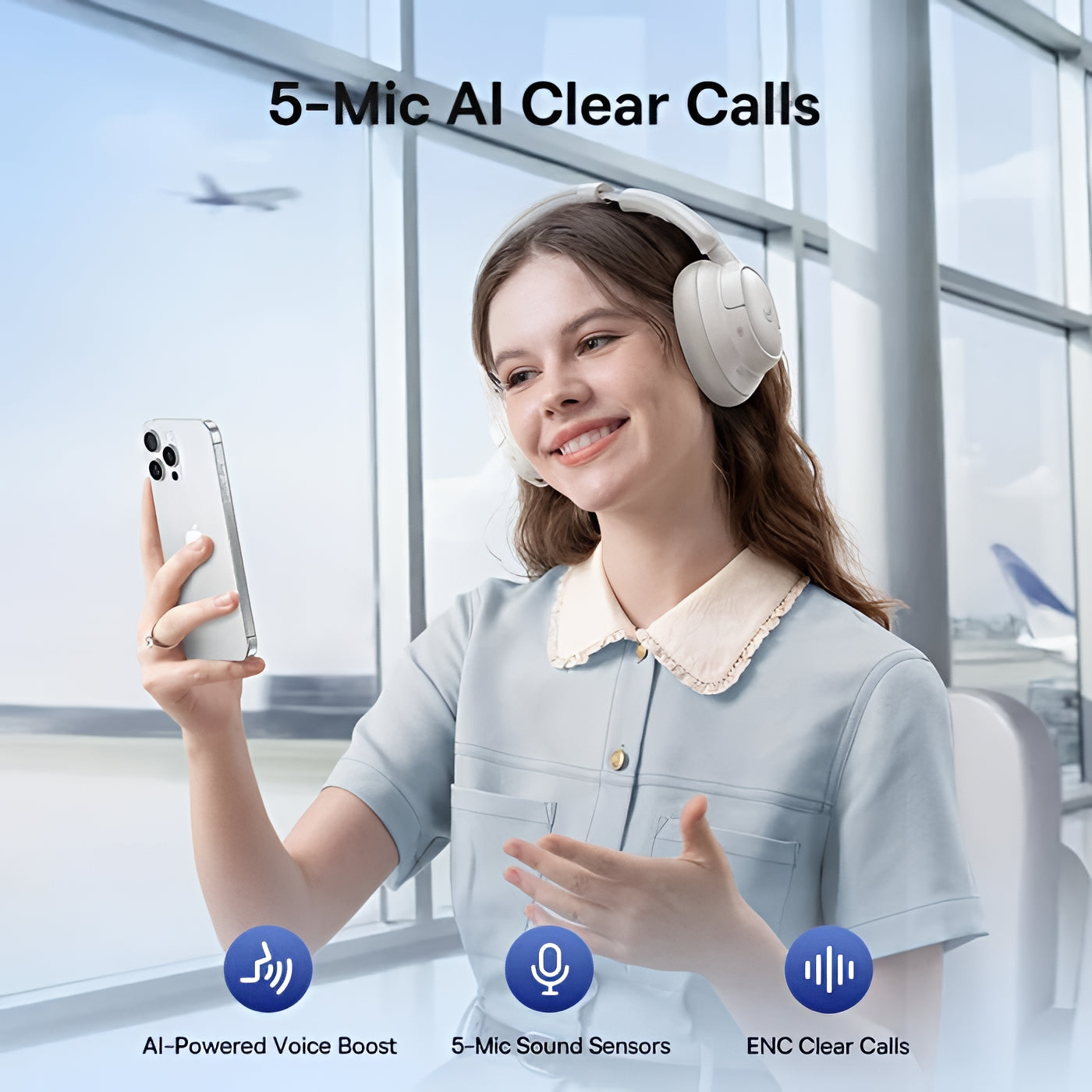Handsfree Bluetooth Baseus Bass BH1 NC, MultiPoint, A2DP, ANC, Wit A0203702