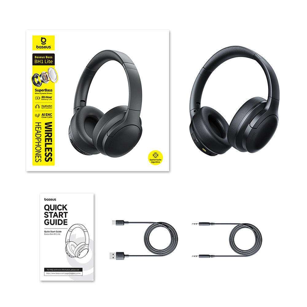 Handsfree Bluetooth Baseus BH1 Lite, A2DP, Black A0203C00