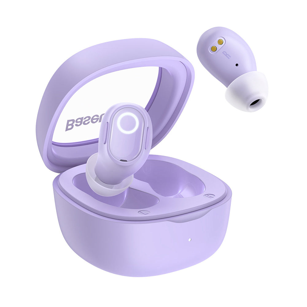 Handsfree Bluetooth Baseus Bowie WM02, TWS, Paars NGTW370205