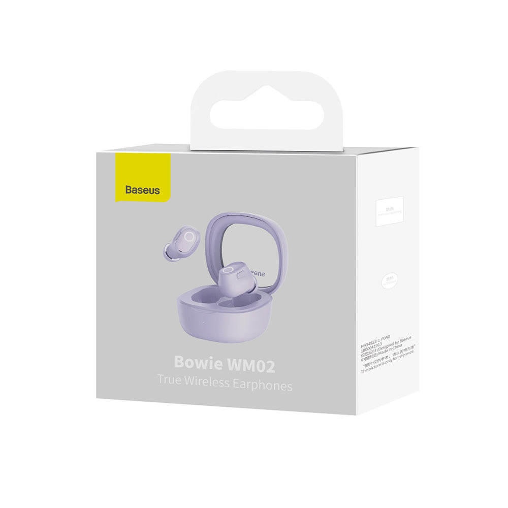 Handsfree Bluetooth Baseus Bowie WM02, TWS, Paars NGTW370205