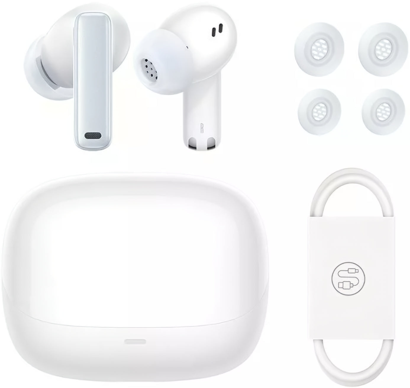 Handsfree Bluetooth Baseus Bowie M2s, TWS, ANC, Wit NGTW350102