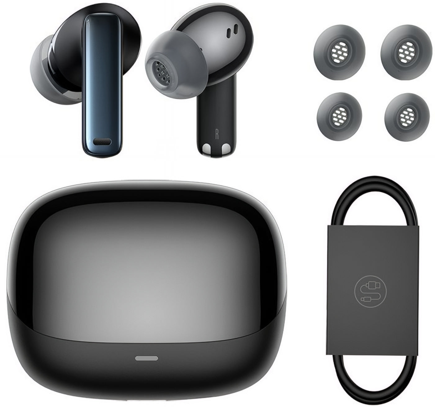 Handsfree Bluetooth Baseus Bowie M2s, TWS, ANC, Zwart NGTW350101