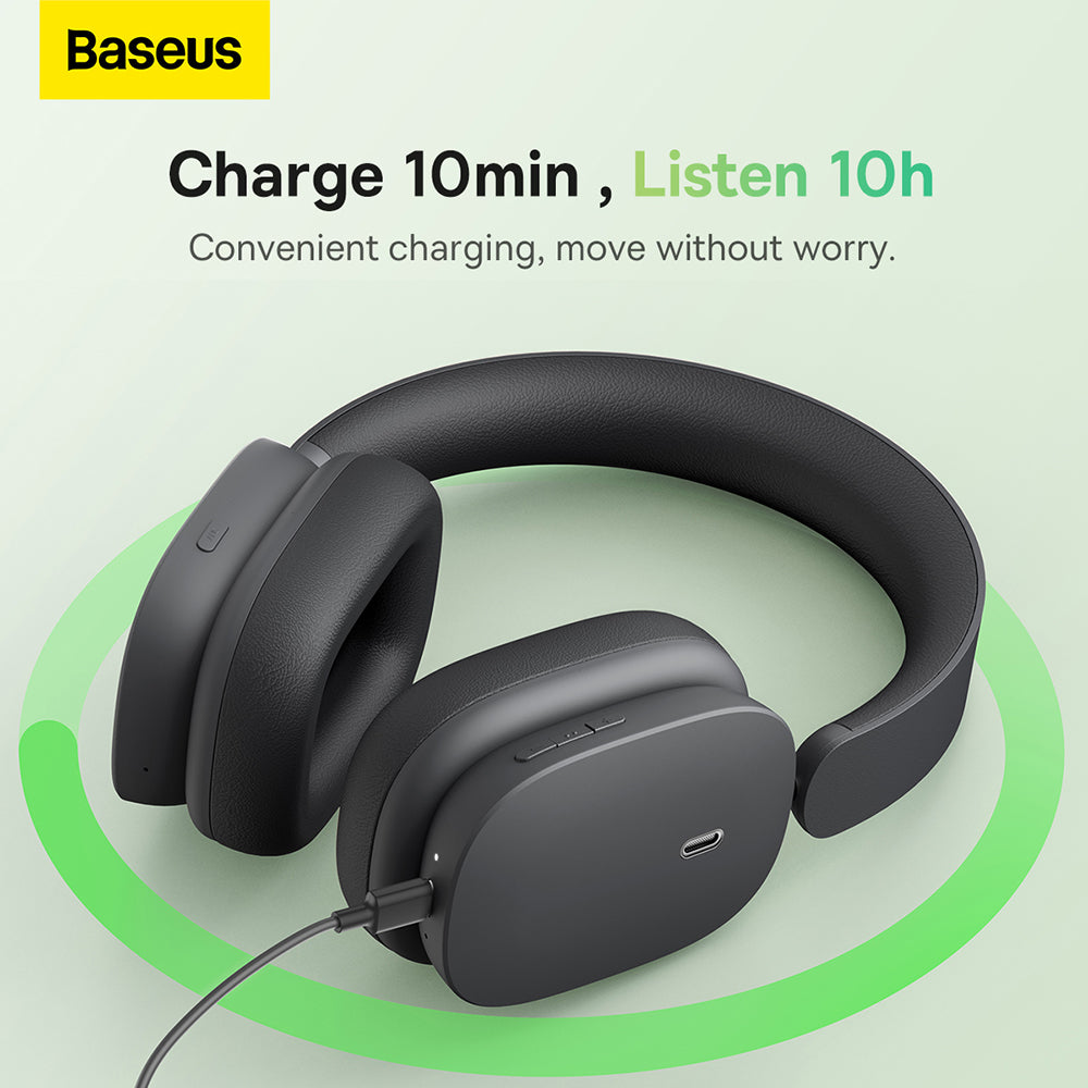 Handsfree Bluetooth Baseus Bowie H1, A2DP, ANC, Crème NGTW230202