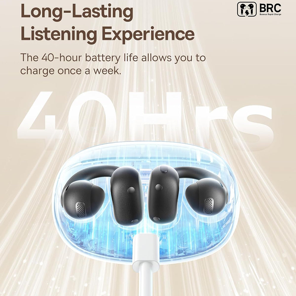 Handsfree Bluetooth Baseus Bowie MC1, TWS, Zwart A00083501126-00