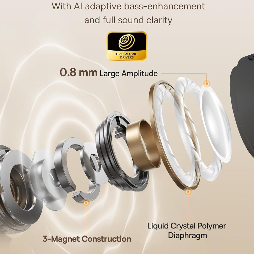 Handsfree Bluetooth Baseus Bowie MC1, TWS, Zwart A00083501126-00