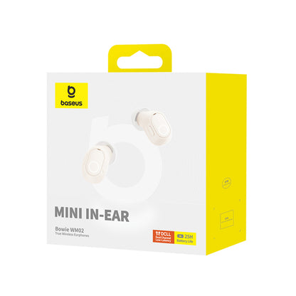 Handsfree Bluetooth Baseus Bowie WM02, TWS, Wit NGTW370202