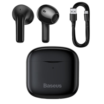 Handsfree Bluetooth Baseus E3, TWS, Zwart NGTWW080001 