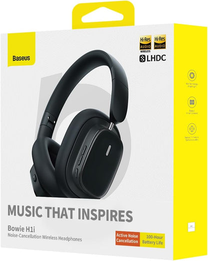 Handsfree Bluetooth Baseus H1i, A2DP, ANC, Zwart A00050402113-00