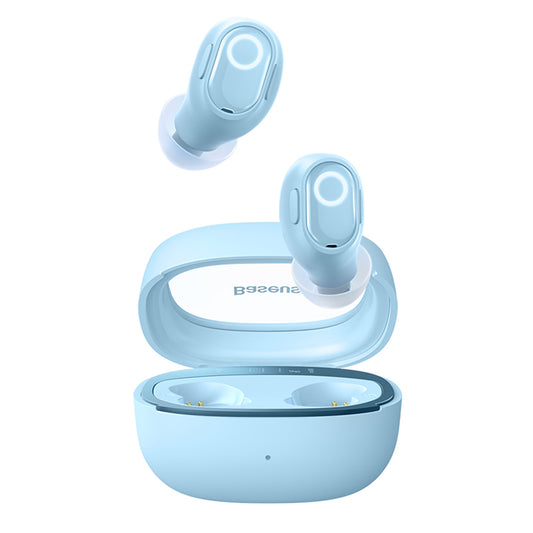 Handsfree Bluetooth Baseus WM02+, TWS, Blauw NGTW370303