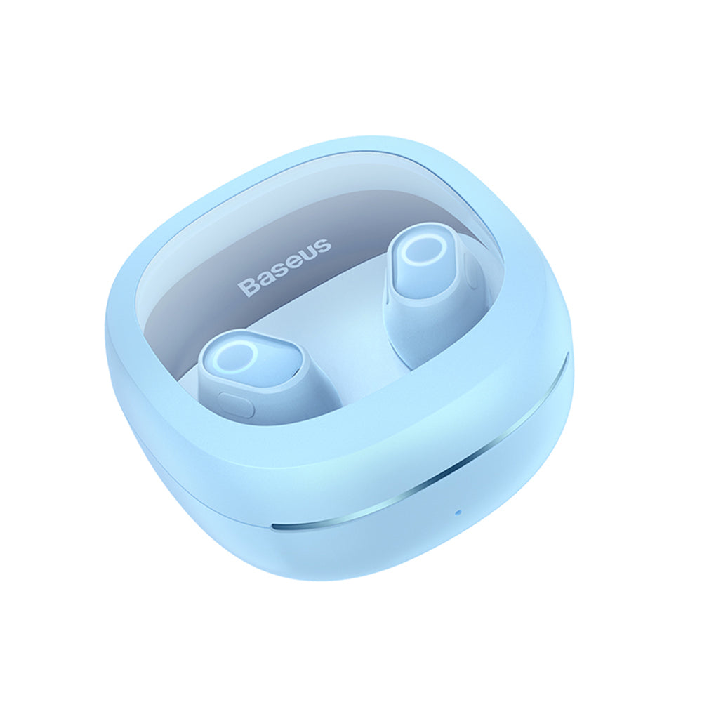 Handsfree Bluetooth Baseus WM02+, TWS, Blauw NGTW370303