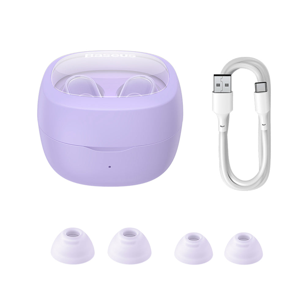 Handsfree Bluetooth Baseus WM02+, TWS, Paars NGTW370305