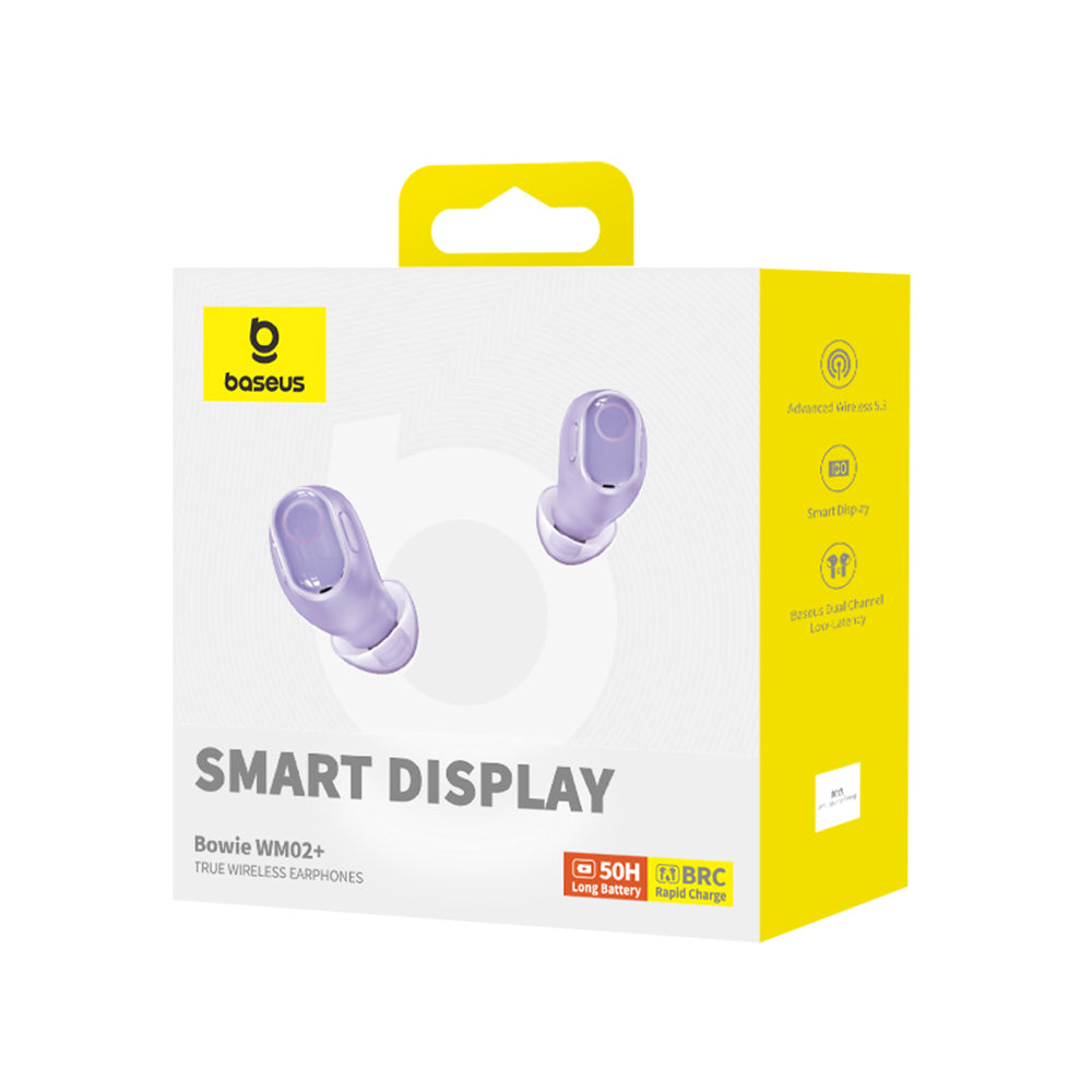 Handsfree Bluetooth Baseus WM02+, TWS, Paars NGTW370305