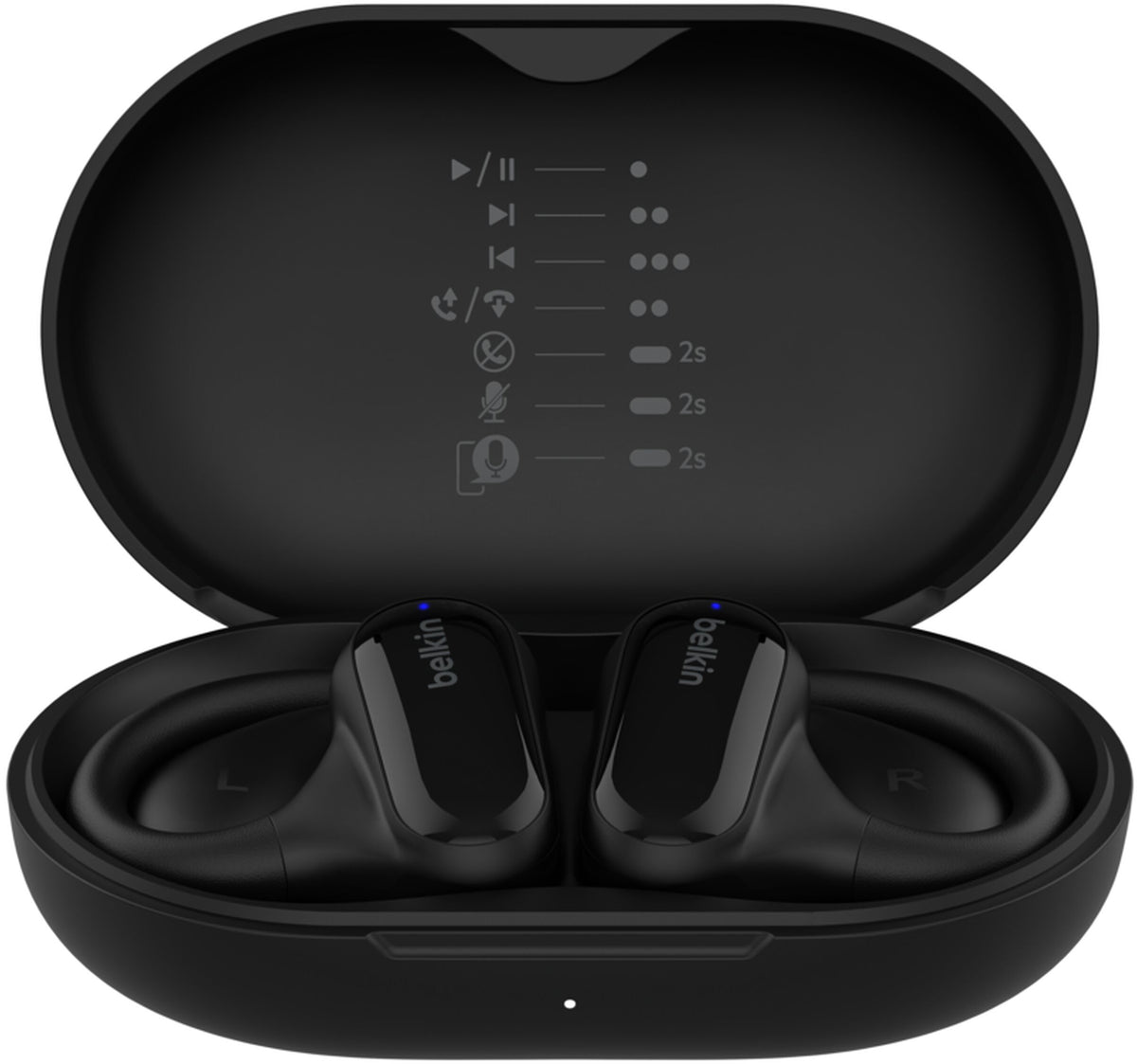 Handsfree Bluetooth Belkin SoundForm ClearFit, TWS, Multipoint, Zwart AUC013ctBK