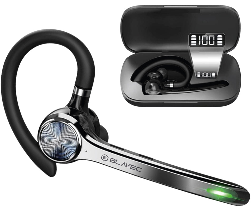 Bluetooth-handsfree Blavec Talk 1, MultiPoint, A2DP, zwart