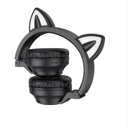 Handsfree Bluetooth Borofone BO18 Cat Ear, A2DP, Zwart