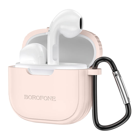 Handsfree Bluetooth Borofone BW29, TWS, Pink