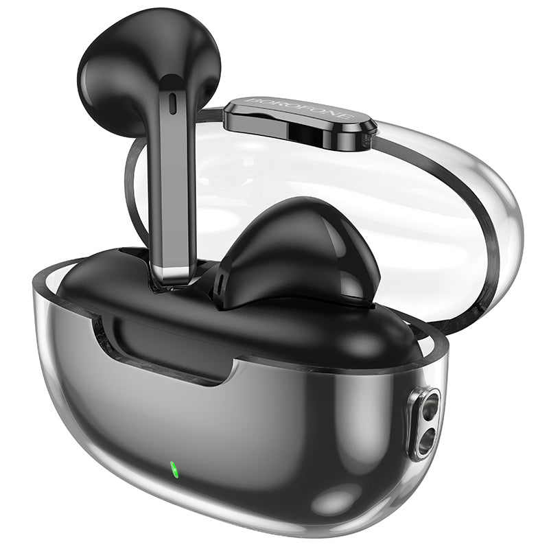 Handsfree Bluetooth Borofone BW46 Ice Flake, TWS, Zwart