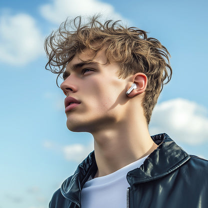 Handsfree Bluetooth Borofone BW88 Deep Rhyme, TWS, Wit