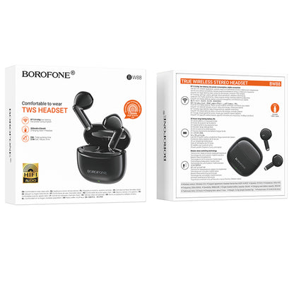 Handsfree Bluetooth Borofone BW88 Deep Rhyme, TWS, Black