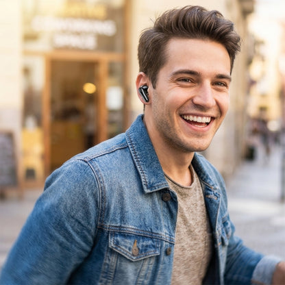 Handsfree Bluetooth Borofone BW96 Mellow, TWS, Wit
