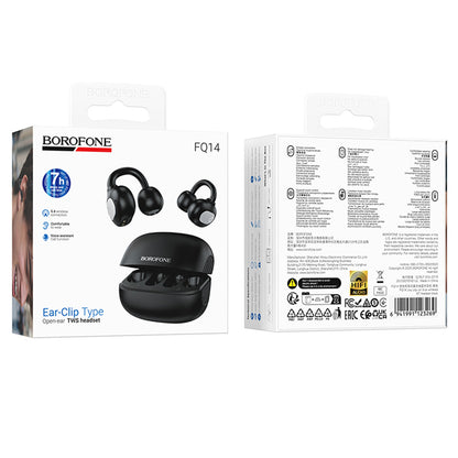 Handsfree Bluetooth Borofone FQ14 Joy, TWS, Zwart
