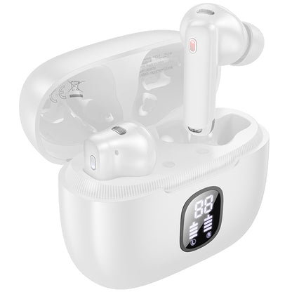 Handsfree Bluetooth Borofone FQ7 Treasure, TWS, ANC, MultiPoint, Wit