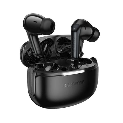 Handsfree Bluetooth Borofone FQ9 Plus Peaceful, TWS, ANC, Zwart