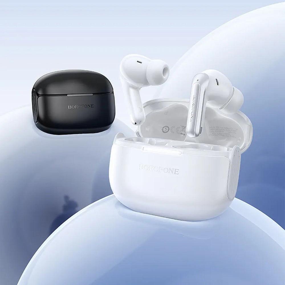 Handsfree Bluetooth Borofone FQ9 Plus Peaceful, TWS, ANC, Zwart