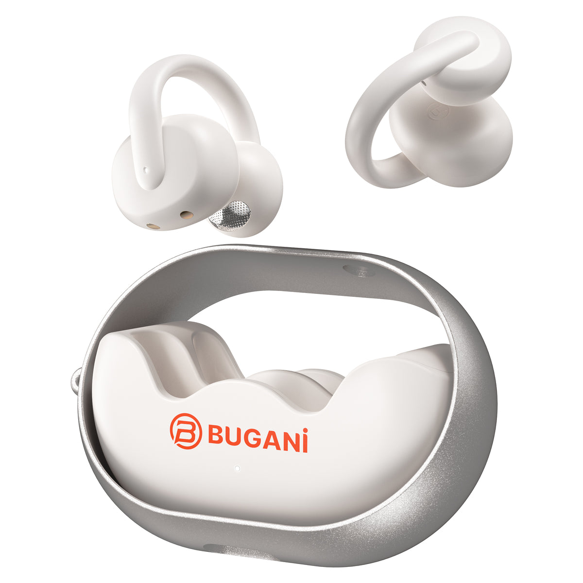 Bluetooth-handsfree Bugani Clip B21, TWS, Wit