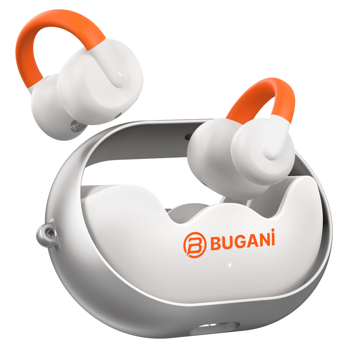 Bluetooth-handsfree Bugani Clip B21, TWS, Wit