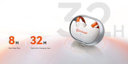 Bluetooth-handsfree Bugani Clip B21, TWS, Wit