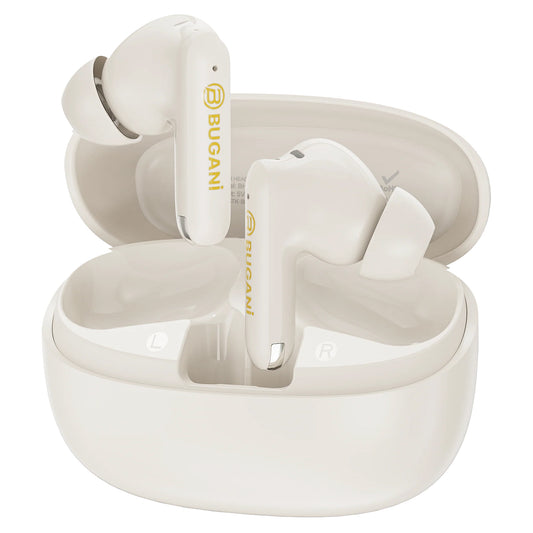 Handsfree Bluetooth Bugani Freebuds B20, TWS, ANC, Lichtcrème