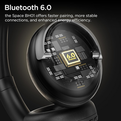 Handsfree Bluetooth Bugani Space BH01, MultiPoint, A2DP, ANC, Zwart