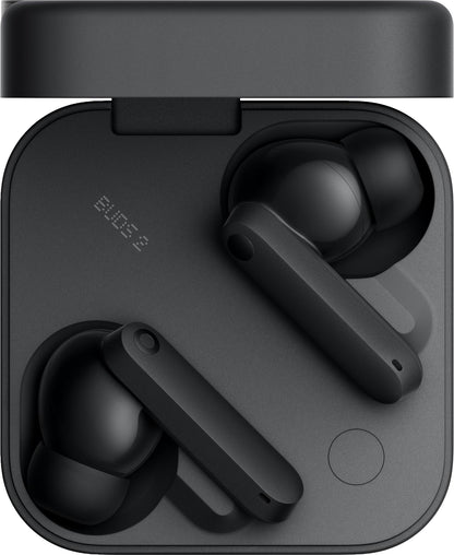 Handsfree Bluetooth CMF van Nothing Buds 2, TWS, ANC, MultiPoint, Donkergrijs