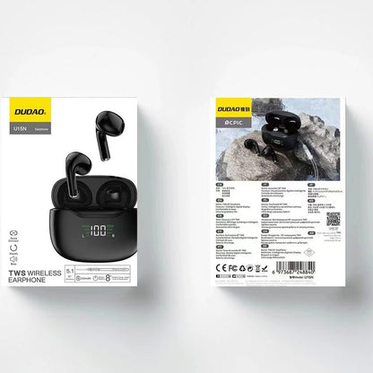 Handsfree Bluetooth Dudao U15N, TWS, Zwart