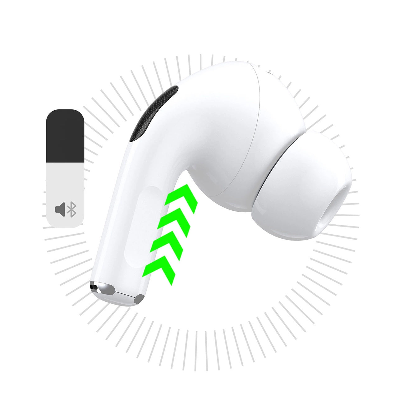 Handsfree Bluetooth Dudao U19 Display, TWS, Wit