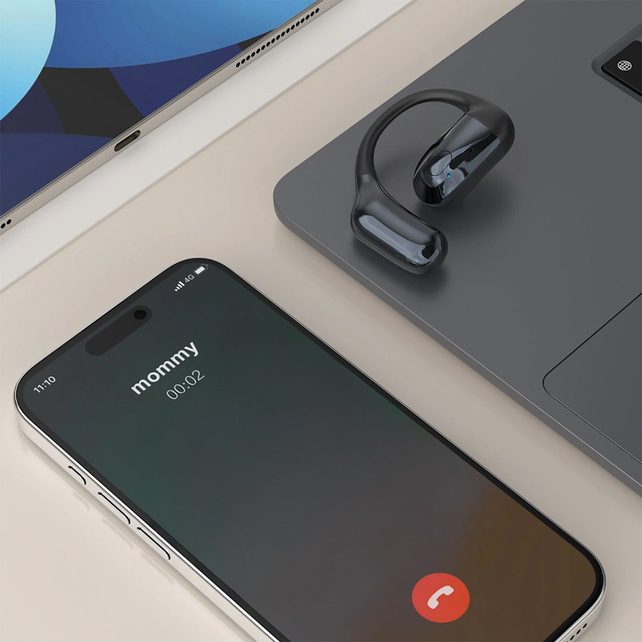 Handsfree Bluetooth Dudao U4Pro, A2DP, Zwart