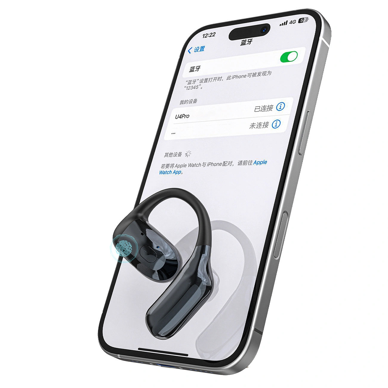 Handsfree Bluetooth Dudao U4Pro, A2DP, Zwart