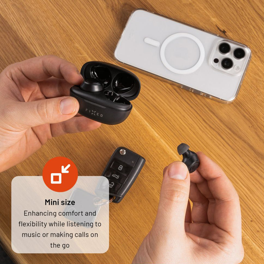 Handsfree Bluetooth Vast, TWS, Zwart