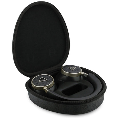 Handsfree Bluetooth Guess 4G Gouden Driehoek Logo, A2DP, Zwart