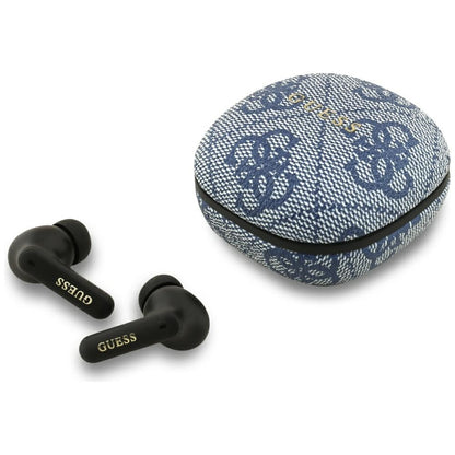 Handsfree Bluetooth Guess 4G Classic Metal Logo, TWS, Blauw