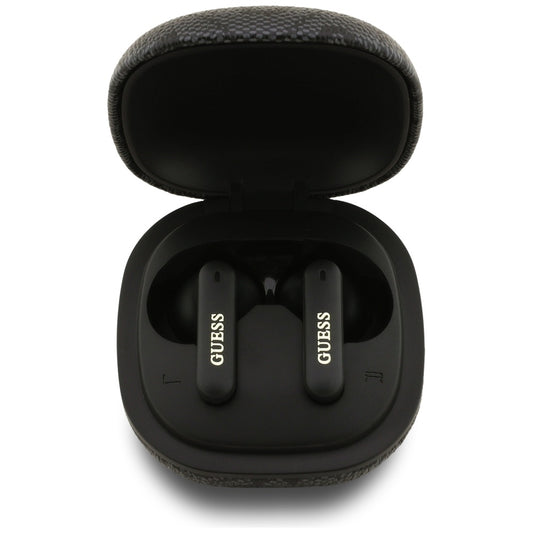 Handsfree Bluetooth Guess 4G Classic Metal Logo, TWS, Zwart