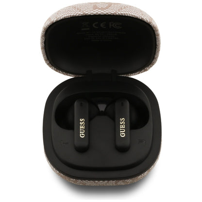 Handsfree Bluetooth Guess 4G Classic Metal Logo, TWS, Roze