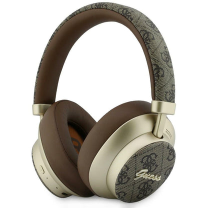Handsfree Bluetooth Guess 4G Goud Script Metaal, A2DP, Bruin
