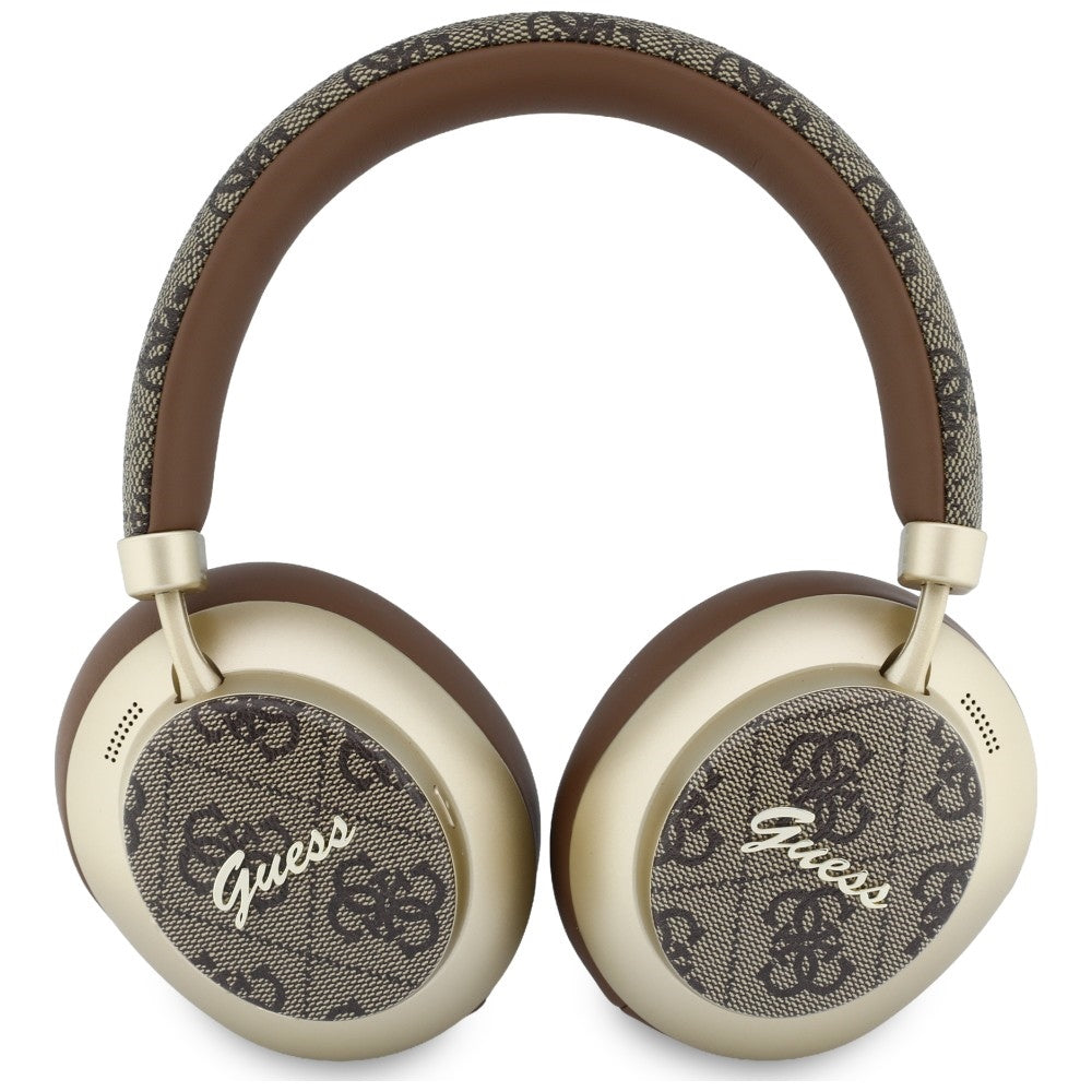 Handsfree Bluetooth Guess 4G Goud Script Metaal, A2DP, Bruin